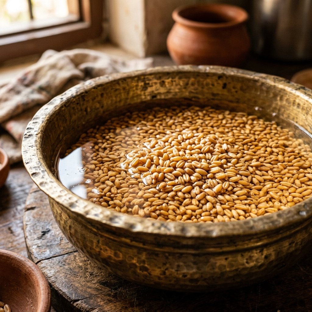 Wheat Grain Soaking